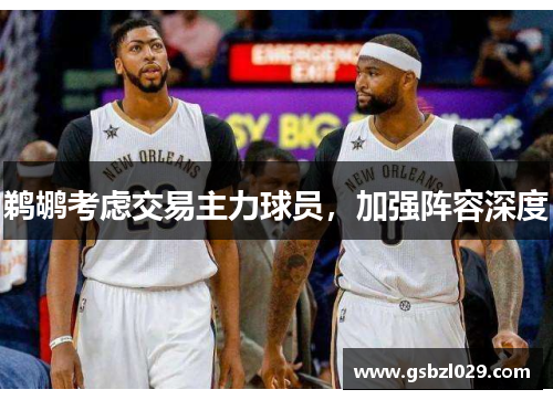 鹈鹕考虑交易主力球员，加强阵容深度